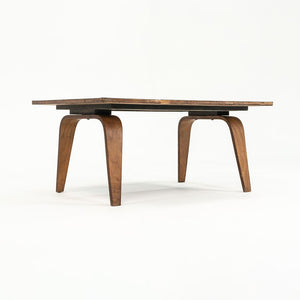 1946 Otw Coffee Table By Ray And Charles Eames For Evans Products Company in Birch with Black Top