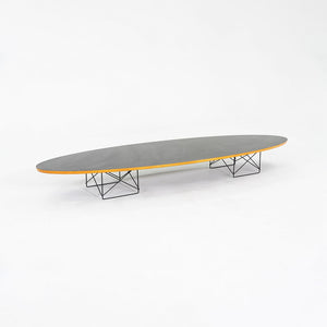 SOLD C. 1950s Herman Miller Eames ETR Surfboard Coffee Table in Black Laminate