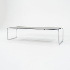 2023 Marcel Breuer for Knoll Laccio Coffee Table with Black Laminate Top 53x19"