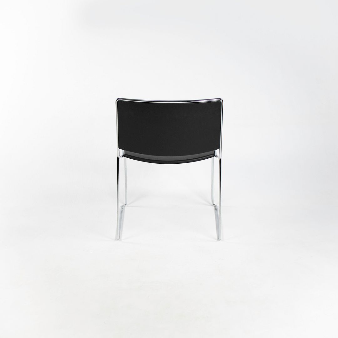 2009 Spindle Side Chair, Model 1526 by Piero Lissoni for Porro in Black Leather, Sets Available