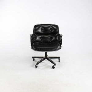 SOLD 2006 Pollock Executive Chair by Charles Pollock for Knoll in Black Leather 7x Available