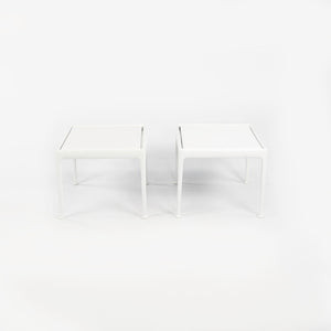 SOLD 1990s 1966 End Table 1966-18L by Richard Schultz for Knoll in White 2x Available