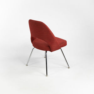 2014 Saarinen Executive Side Chair, Model 72C by Eero Saarinen for Knoll Steel, Chrome Plate, Foam, Upholstery