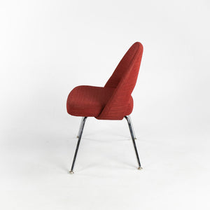 2014 Saarinen Executive Side Chair, Model 72C by Eero Saarinen for Knoll Steel, Chrome Plate, Foam, Upholstery