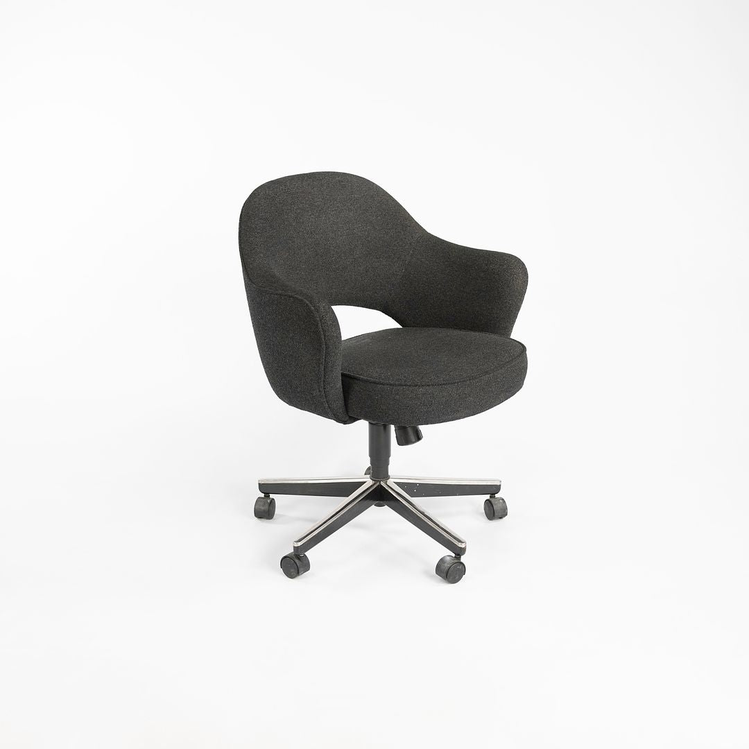 SOLD 2001 Saarinen Executive Armchair with 5-Star Base, Model 71S by Eero Saarinen for Knoll Steel, Plastic, Foam, Fabric