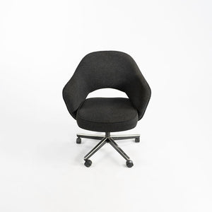SOLD 2001 Saarinen Executive Armchair with 5-Star Base, Model 71S by Eero Saarinen for Knoll Steel, Plastic, Foam, Fabric