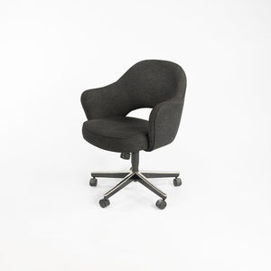 SOLD 2001 Saarinen Executive Armchair with 5-Star Base, Model 71S by Eero Saarinen for Knoll Steel, Plastic, Foam, Fabric