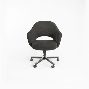 SOLD 2001 Saarinen Executive Armchair with 5-Star Base, Model 71S by Eero Saarinen for Knoll Steel, Plastic, Foam, Fabric