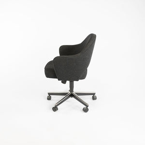 SOLD 2001 Saarinen Executive Armchair with 5-Star Base, Model 71S by Eero Saarinen for Knoll Steel, Plastic, Foam, Fabric