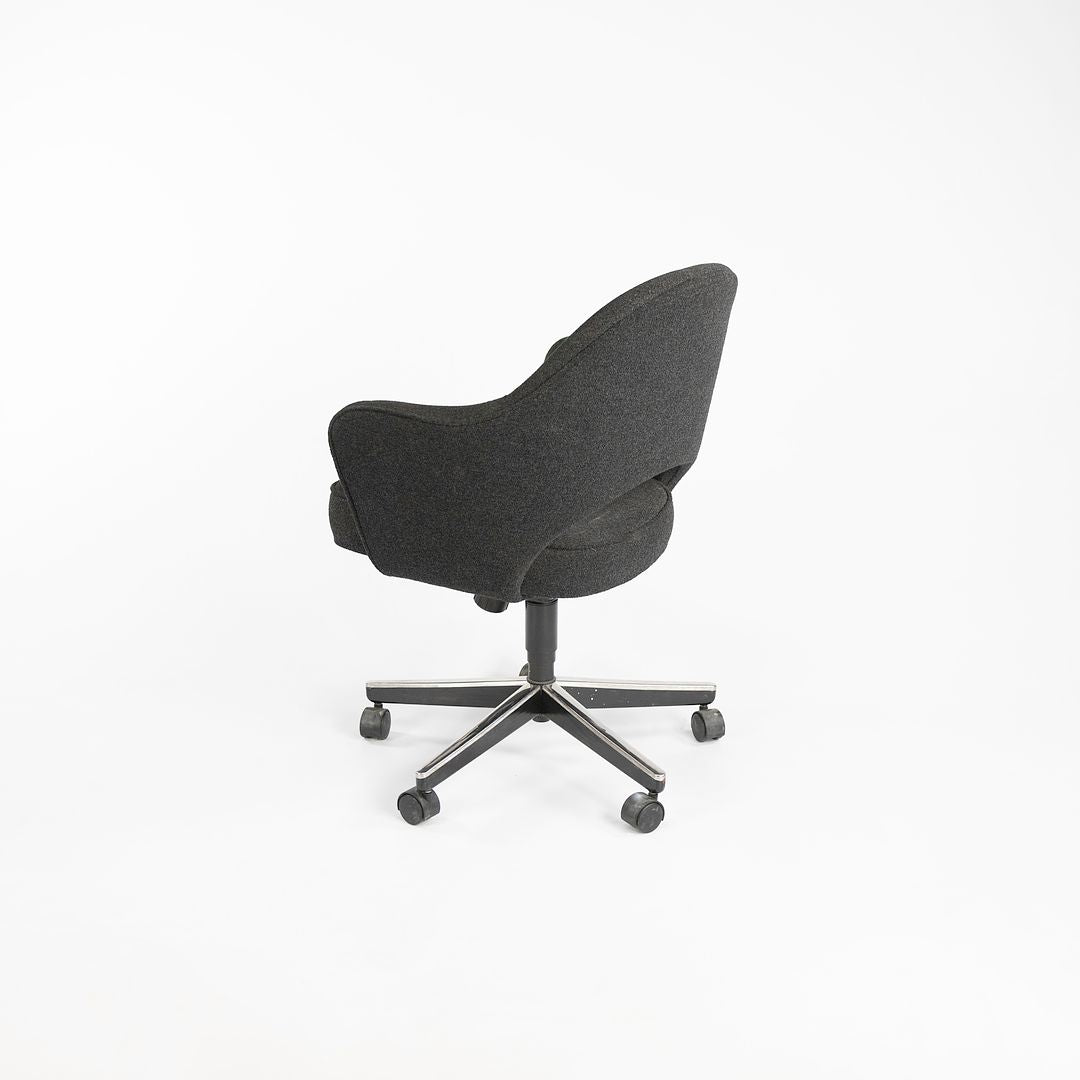 SOLD 2001 Saarinen Executive Armchair with 5-Star Base, Model 71S by Eero Saarinen for Knoll Steel, Plastic, Foam, Fabric