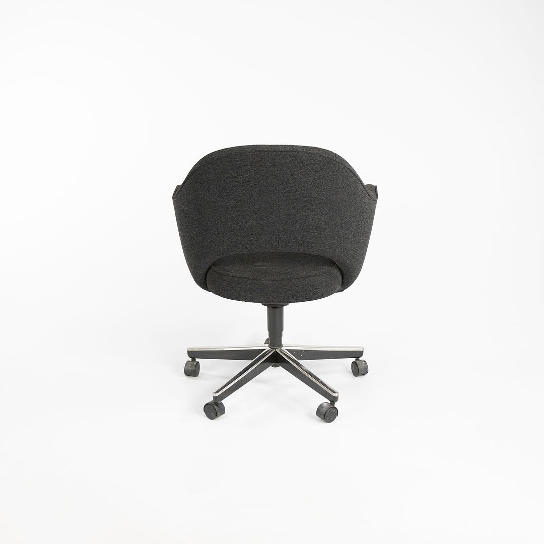 SOLD 2001 Saarinen Executive Armchair with 5-Star Base, Model 71S by Eero Saarinen for Knoll Steel, Plastic, Foam, Fabric
