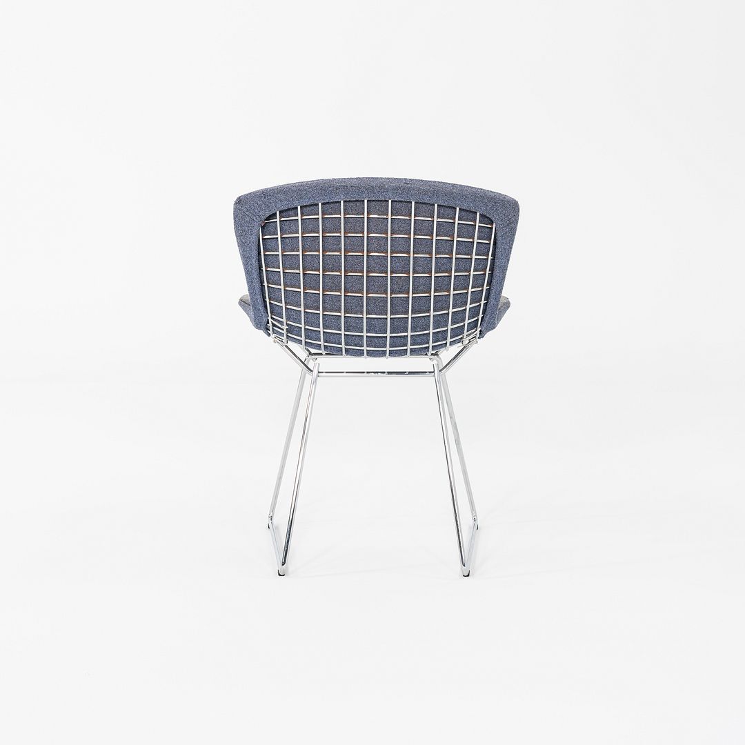 2011 Pair of Harry Bertoia for Knoll Wire Dining Side Chairs with Full Pads