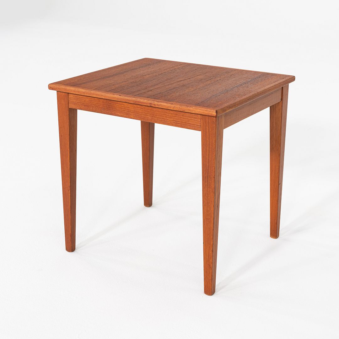 1960s Teak End Table by Kvalitet Form Function of Denmark 15 x 15 x 14 Inches