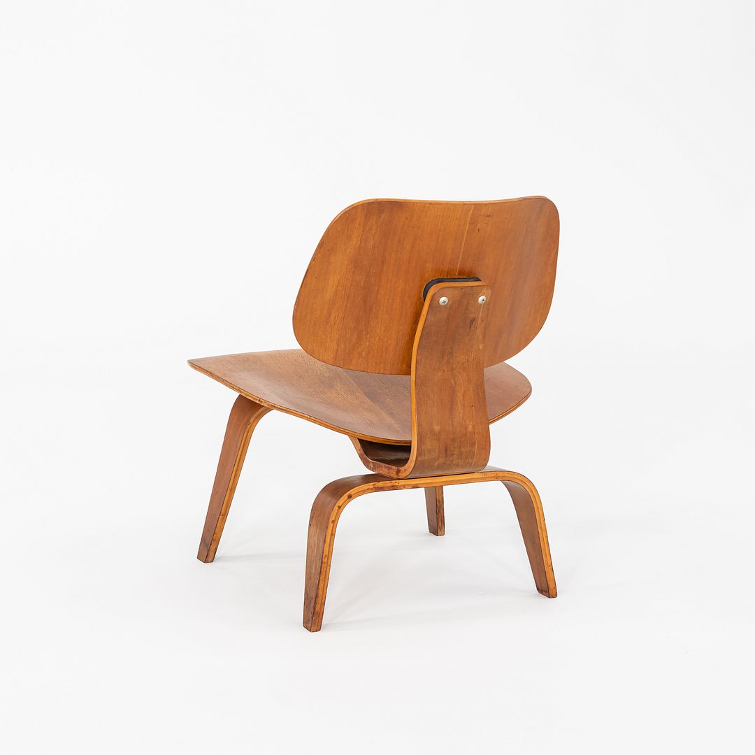 C. 1947 Herman Miller Evans Eames LCW Lounge Chair Walnut w/ 5-2-5 Screw Pattern