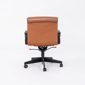 2000s Richard Sapper for Knoll Management Desk Chair in Cognac Leather 8x Available