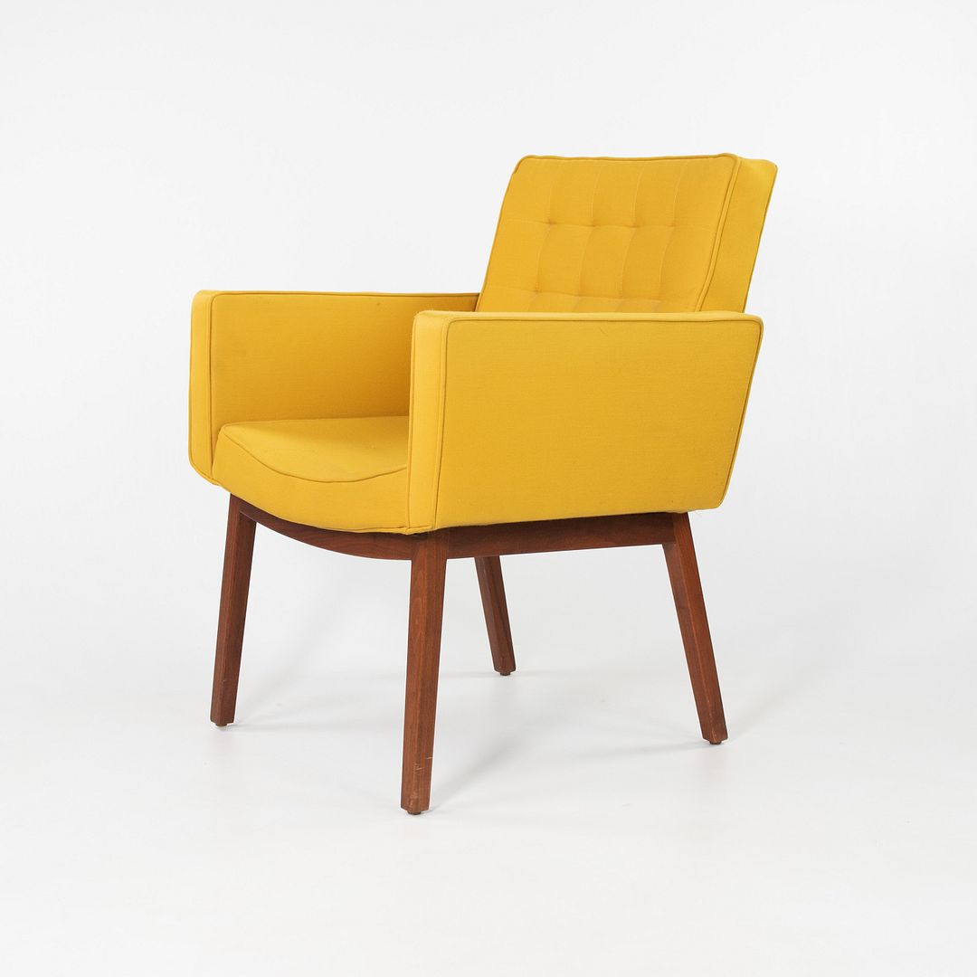 SOLD 1960s Cafiero Armchairs by Vincent Cafiero for Knoll in Yellow Fabric