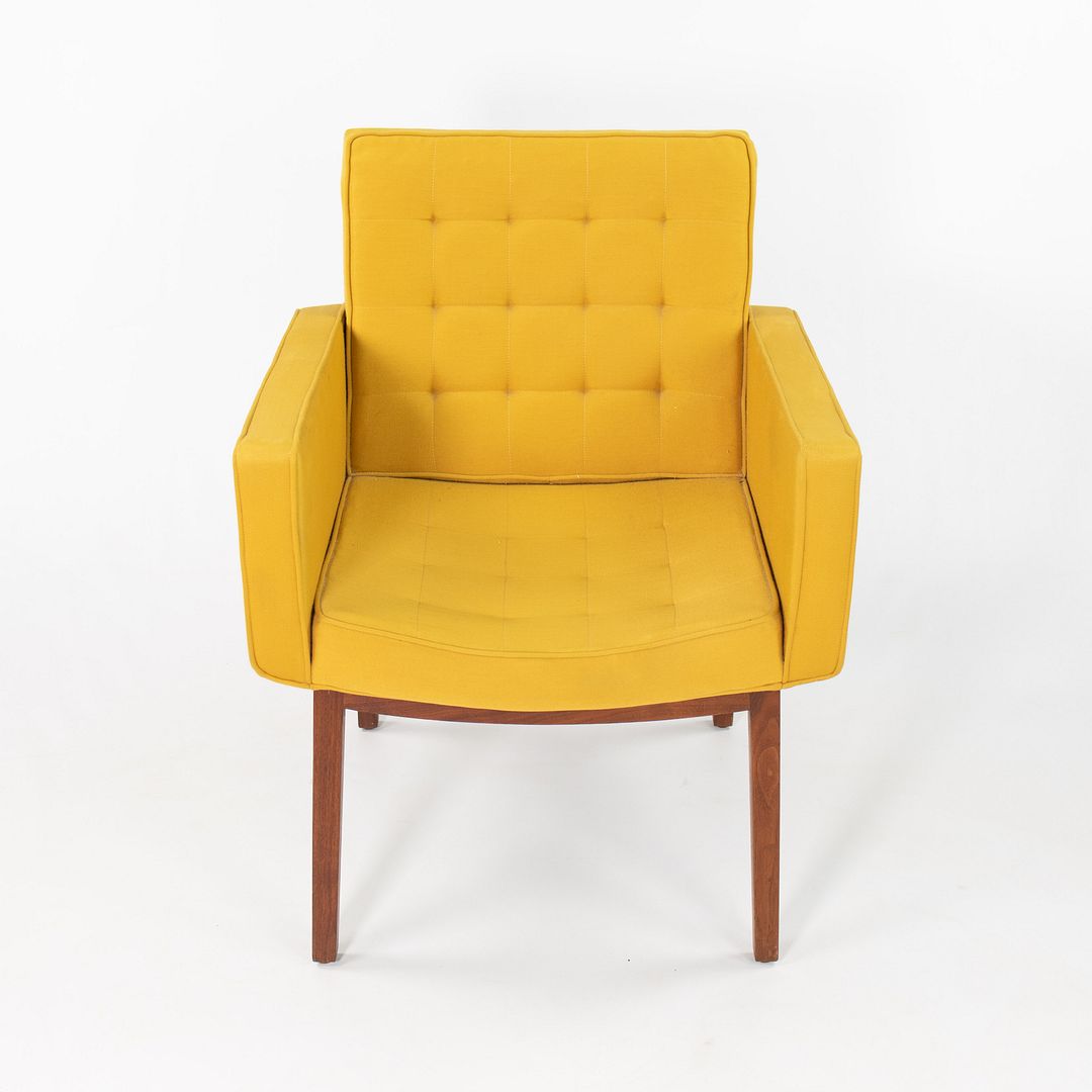 SOLD 1960s Cafiero Armchairs by Vincent Cafiero for Knoll in Yellow Fabric