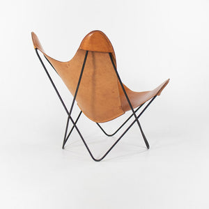 1950s Butterfly Chairs By Jorge Ferrari-Hardoy, Antonio Bonet, And Juan Kurchan For Knoll in Cognac Leather