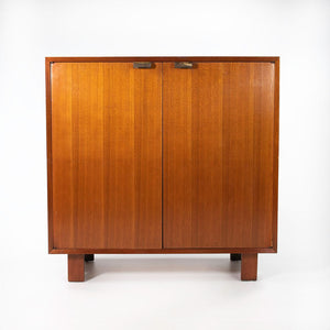 1950 Basic Cabinet Series Two-Door Cabinet by George Nelson for Herman Miller in Walnut