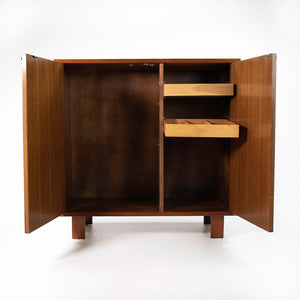 1950 Basic Cabinet Series Two-Door Cabinet by George Nelson for Herman Miller in Walnut