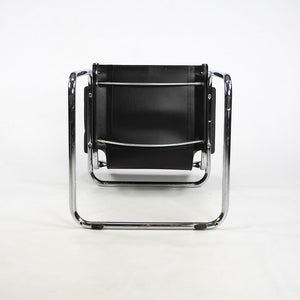 SOLD 1970s MG5 Dining Chairs by Mart Stam for Matteo Grassi in Black Leather and Chromed Steel