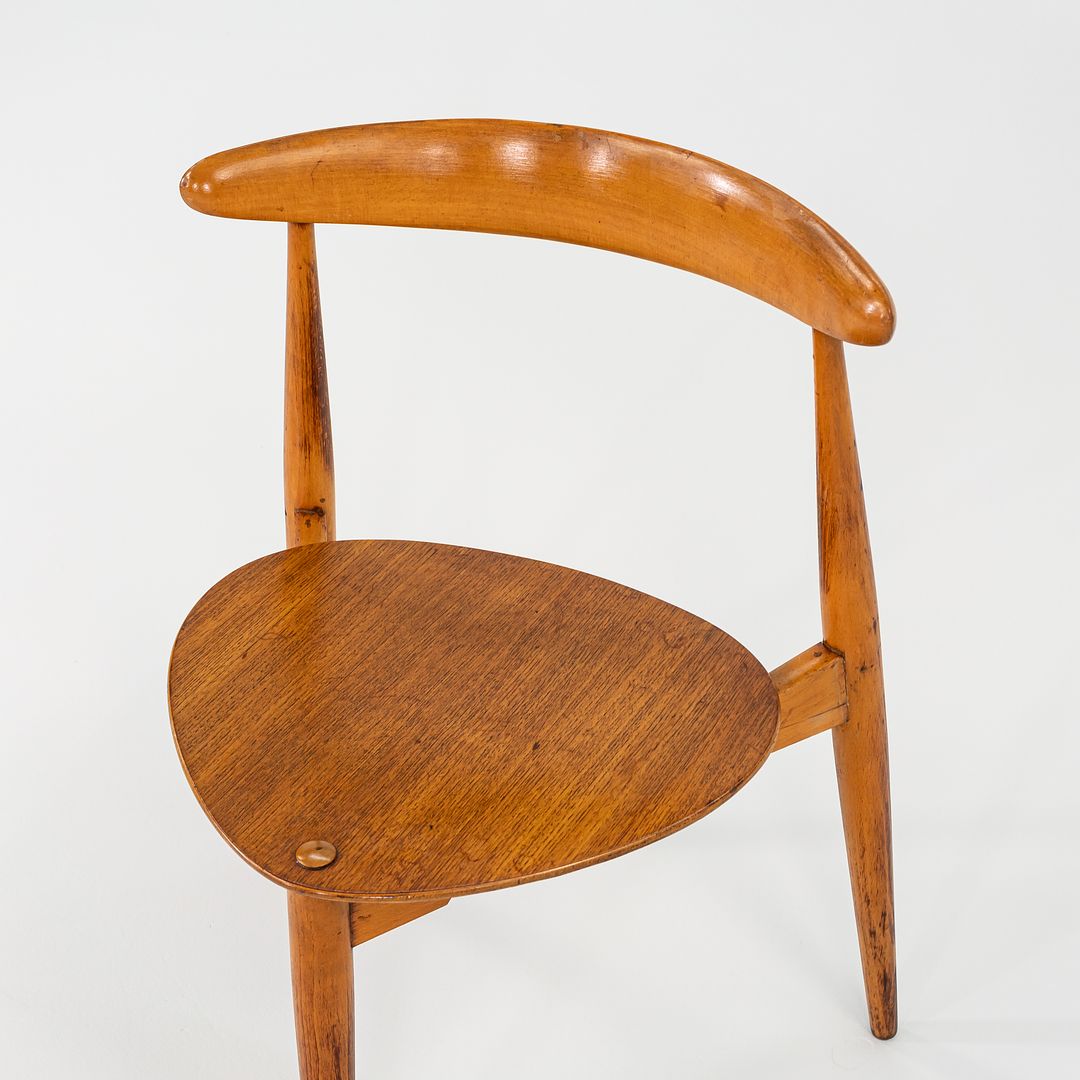 1950s FH4103 Heart Chair by Hans Wegner for Fritz Hansen in Oak and Teak