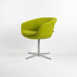 2016 Bob Guest Swivel Chair, Model 231 by Pearson Lloyd for Walter Knoll / Coalesse in Green Fabric 2x Available