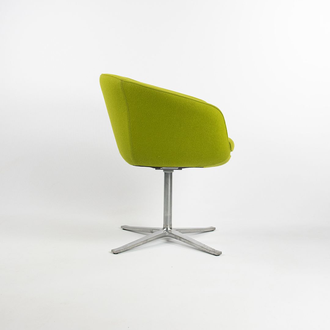 2016 Bob Guest Swivel Chair, Model 231 by Pearson Lloyd for Walter Knoll / Coalesse in Green Fabric 2x Available