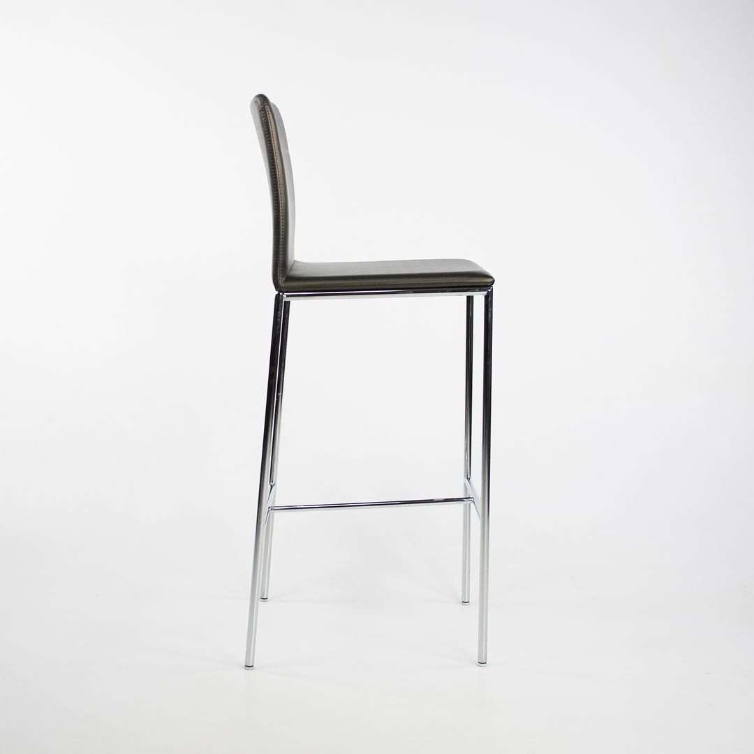 2010s MilanoLight Bar Stool, MI-3230 by Wolfgang Mezger for Davis in Vinyl 8x Available