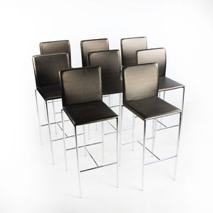 2010s MilanoLight Bar Stool, MI-3230 by Wolfgang Mezger for Davis in Vinyl 8x Available