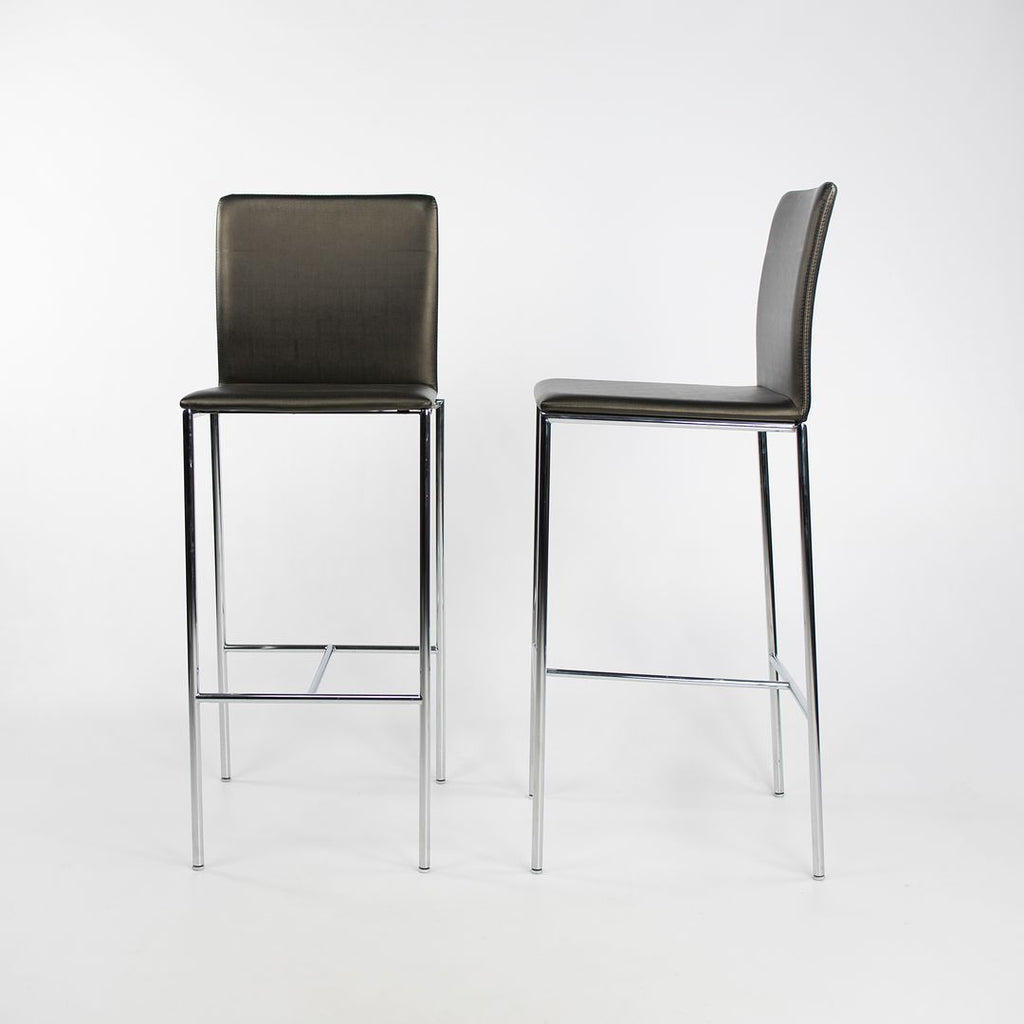 2010s MilanoLight Bar Stool, MI-3230 by Wolfgang Mezger for Davis in Vinyl 8x Available