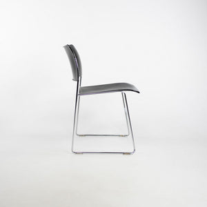 1999 Set of 3 40/4 Chairs by David Rowland for General Fireproofing in Black