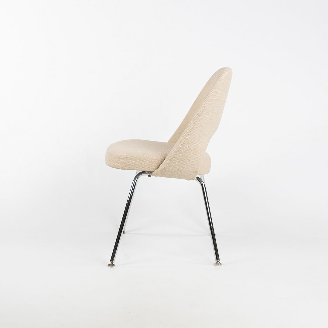 2008 Model 72C Executive Side / Dining Chair by Eero Saarinen for Knoll in Beige Fabric