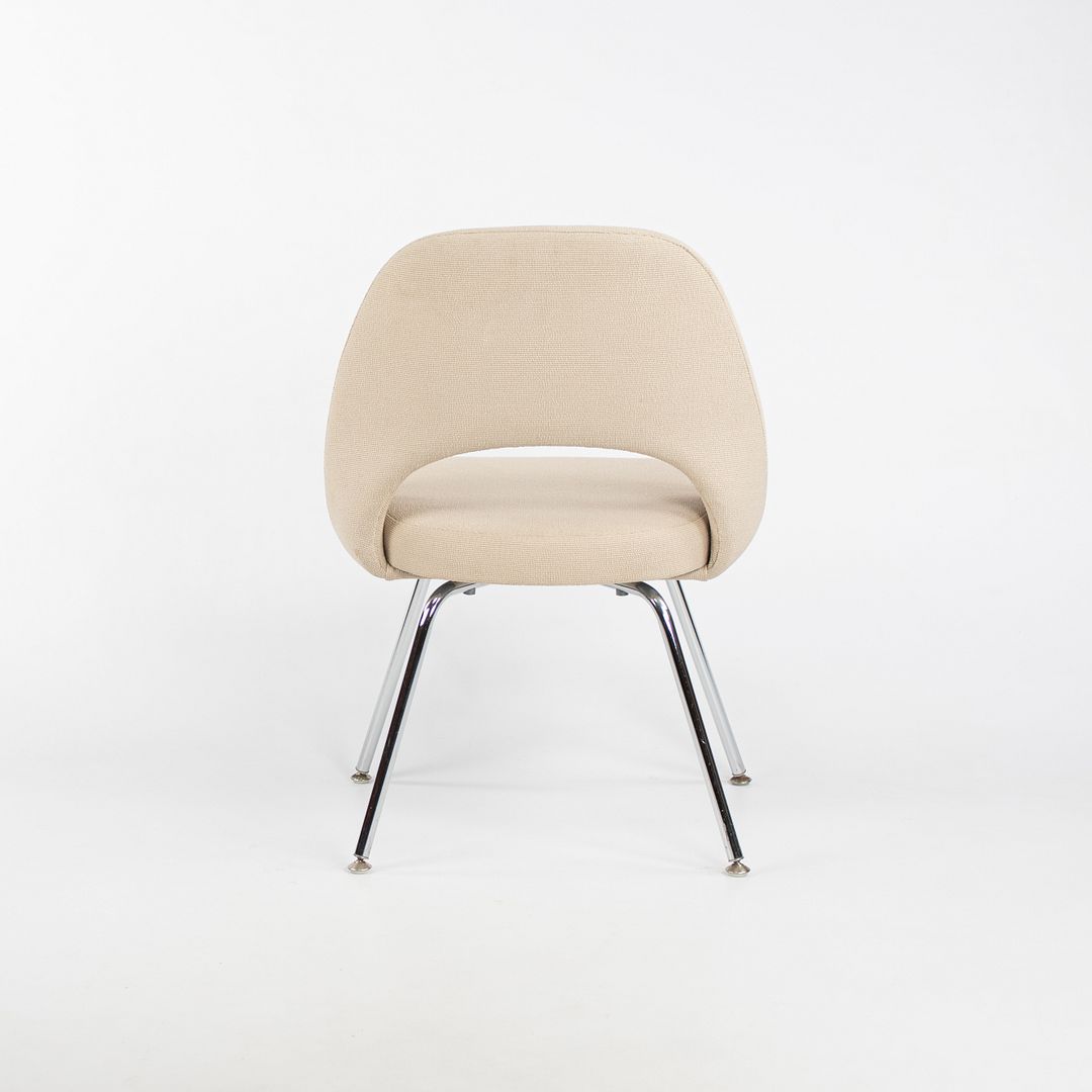 2008 Model 72C Executive Side / Dining Chair by Eero Saarinen for Knoll in Beige Fabric