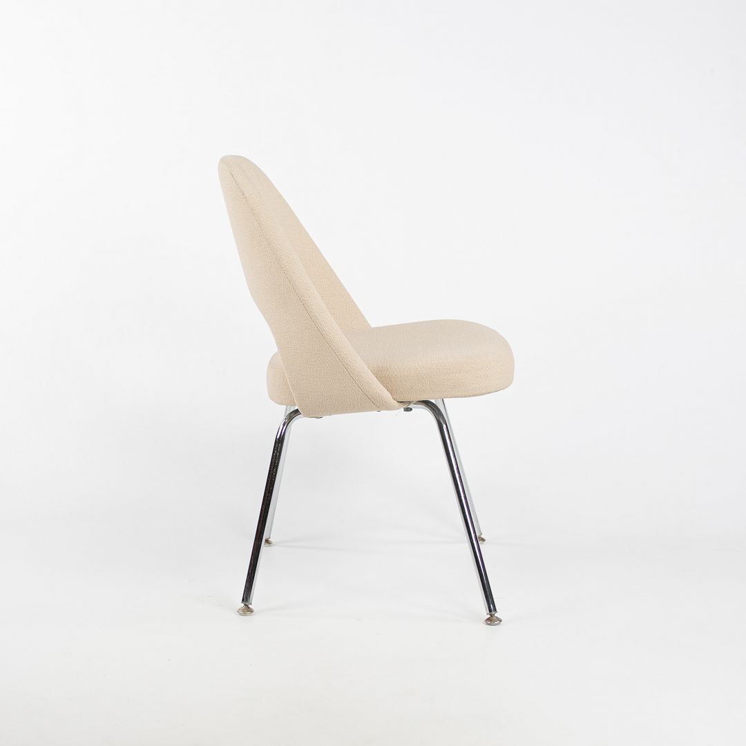 2008 Model 72C Executive Side / Dining Chair by Eero Saarinen for Knoll in Beige Fabric