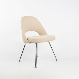 2008 Model 72C Executive Side / Dining Chair by Eero Saarinen for Knoll in Beige Fabric