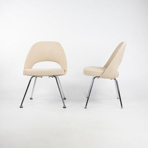 2008 Model 72C Executive Side / Dining Chair by Eero Saarinen for Knoll in Beige Fabric