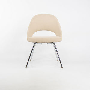 2008 Model 72C Executive Side / Dining Chair by Eero Saarinen for Knoll in Beige Fabric