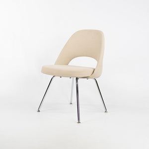 2008 Model 72C Executive Side / Dining Chair by Eero Saarinen for Knoll in Beige Fabric