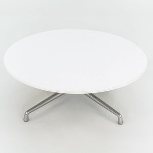 SOLD 2016  Scott Wilson for Coalesse Coffee Table White w/ Chrome Large Table 42" 2x Available