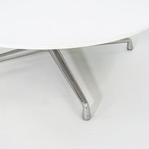 SOLD 2016  Scott Wilson for Coalesse Coffee Table White w/ Chrome Large Table 42" 2x Available