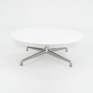 SOLD 2016  Scott Wilson for Coalesse Coffee Table White w/ Chrome Large Table 42" 2x Available