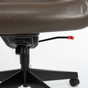 2006 Knoll Sapper Series Management Desk Chair by Richard Sapper for Knoll in Brown Leather