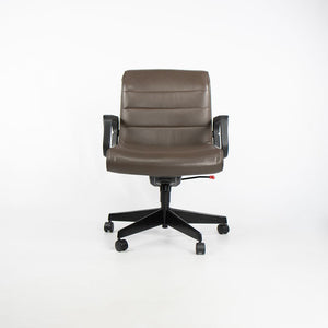 2006 Knoll Sapper Series Management Desk Chair by Richard Sapper for Knoll in Brown Leather