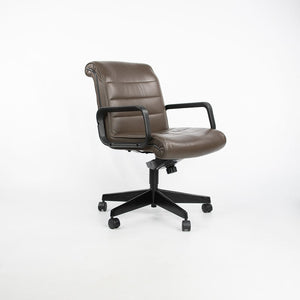 2006 Knoll Sapper Series Management Desk Chair by Richard Sapper for Knoll in Brown Leather