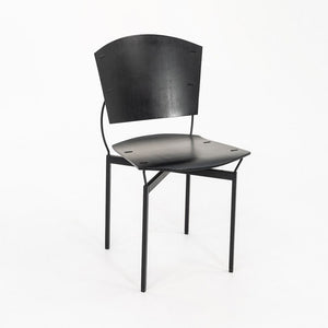 1988 Elasta Chair by Jesse Martin for Arflex Italy in Ebonized Wood and Steel