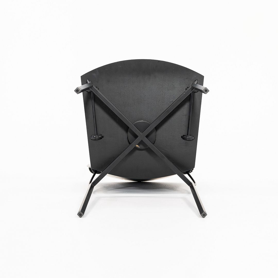 1988 Elasta Chair by Jesse Martin for Arflex Italy in Ebonized Wood and Steel