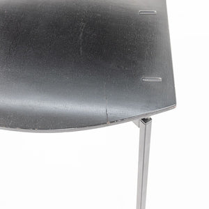 1988 Elasta Chair by Jesse Martin for Arflex Italy in Ebonized Wood and Steel