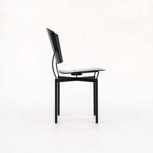 1988 Elasta Chair by Jesse Martin for Arflex Italy in Ebonized Wood and Steel
