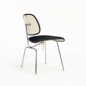1970s Eames DCMU Dining / Side Chair by Charles and Ray Eames for Herman Miller in Black Fabric